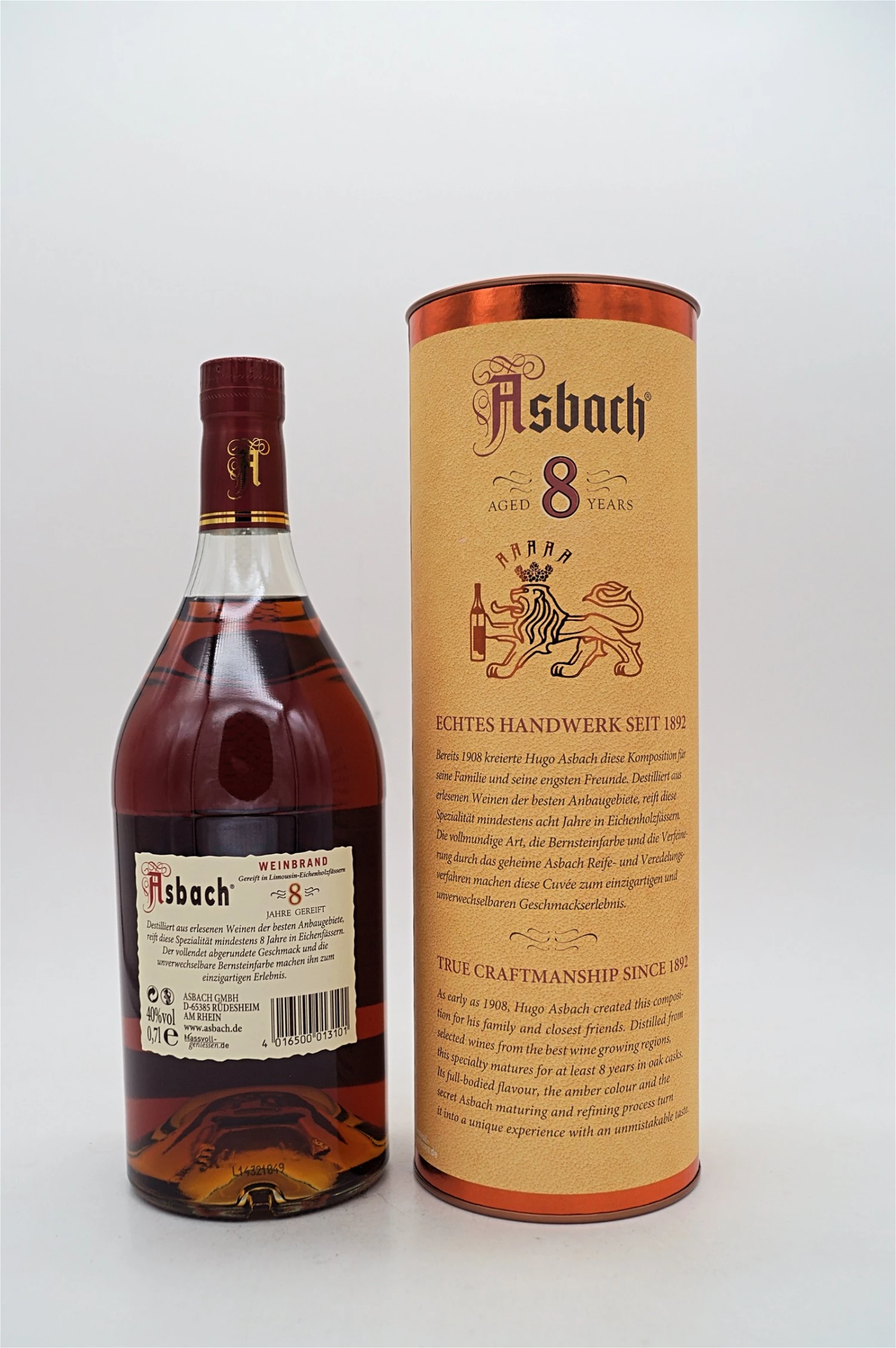 Asbach - Privatbrand 8 Jahre 4 Asbach - Privatbrand 8 Jahre - Image 2