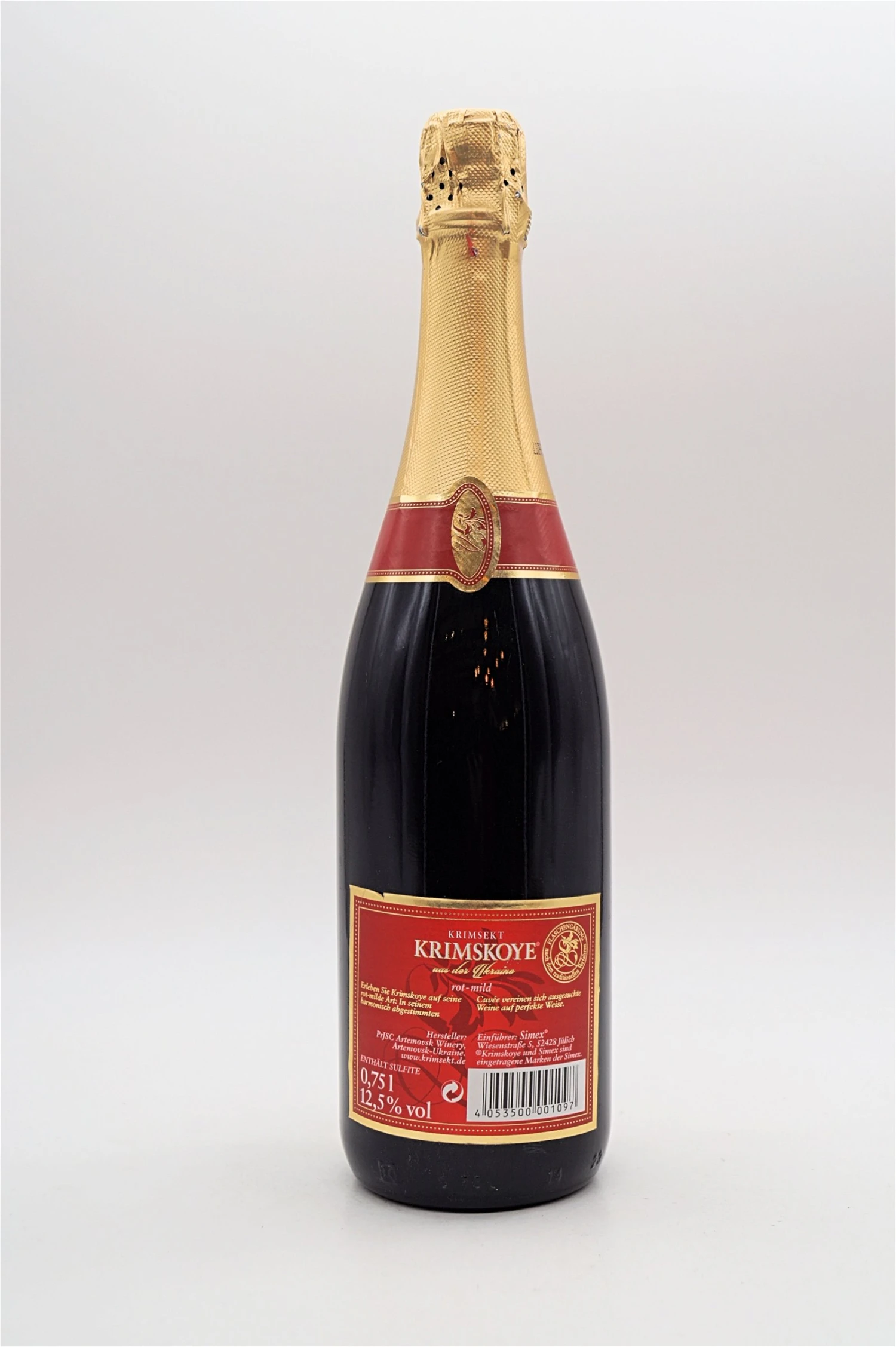 Krimskoye - Krimsekt Rot-Mild 4 Krimskoye - Krimsekt Rot-Mild - Image 2