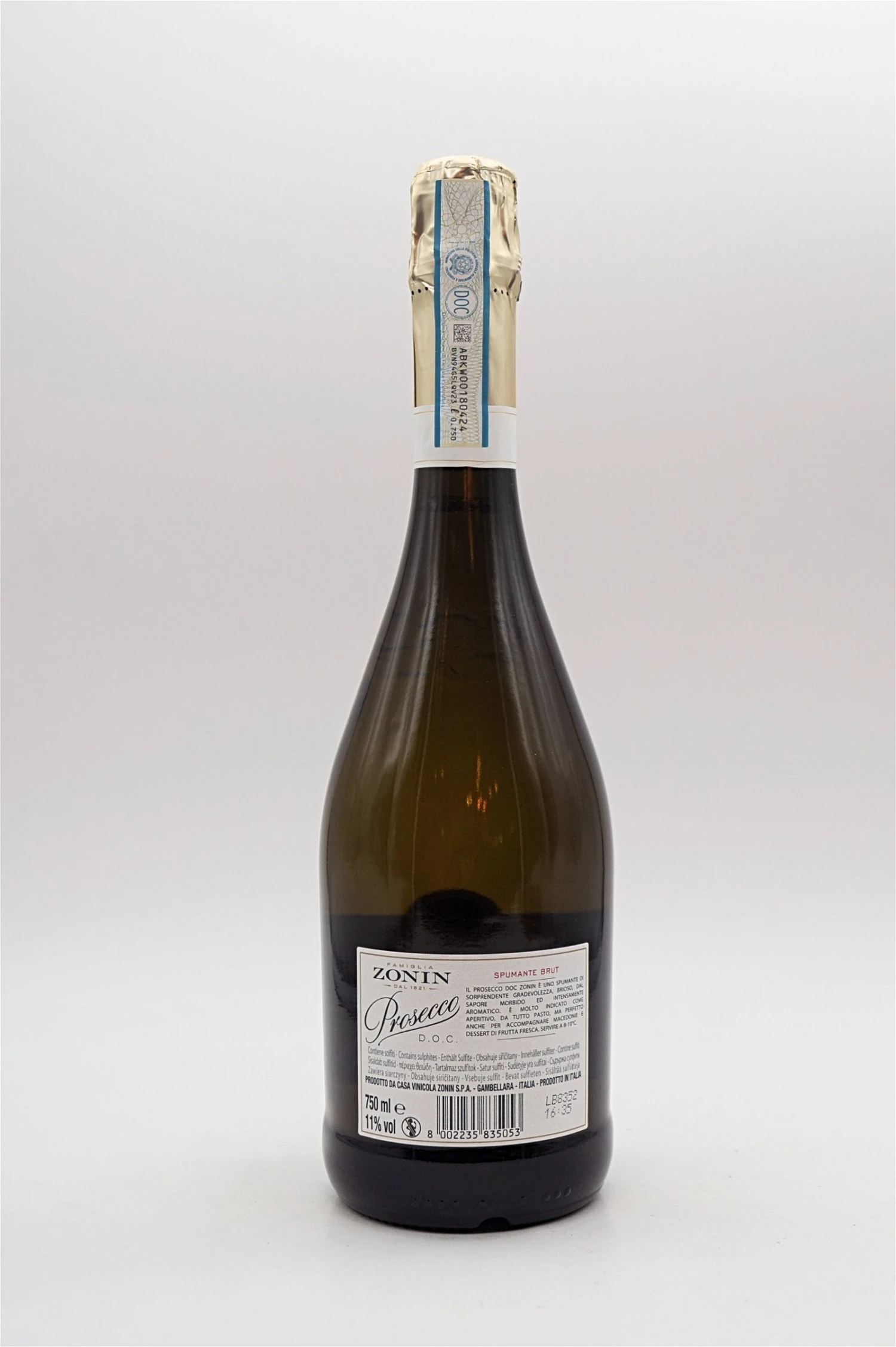 Zonin - Prosecco DOC Spumante Brut 4 Zonin - Prosecco DOC Spumante Brut - Image 2