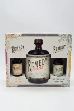 Remedy - Spiced Rum Geschenkset Mit Miniatur Elixir U. Pineapple 50ml