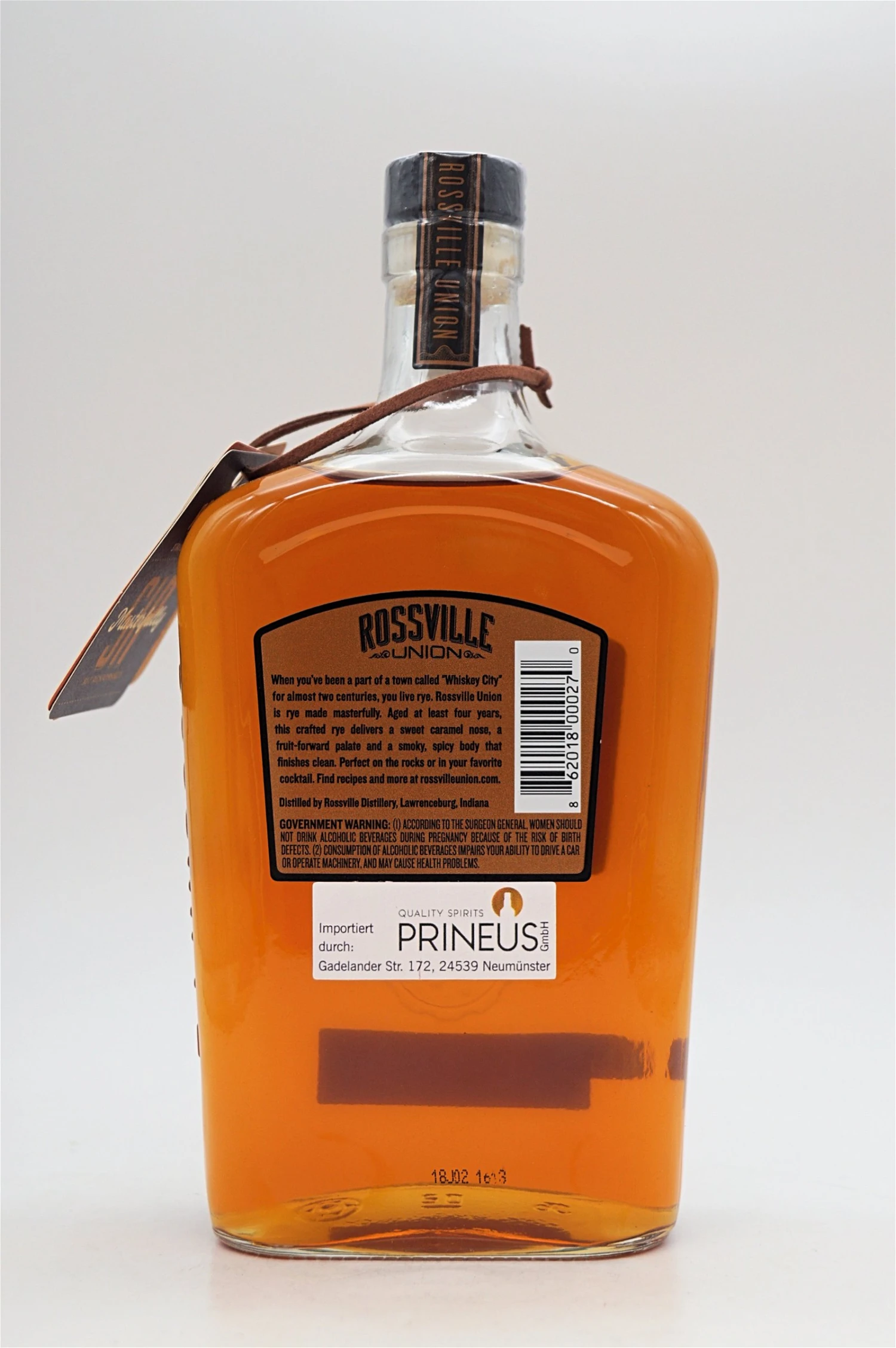 Rossville Union - Straight Rye Whiskey 5 Jahre 4 Rossville Union - Straight Rye Whiskey 5 Jahre - Image 2