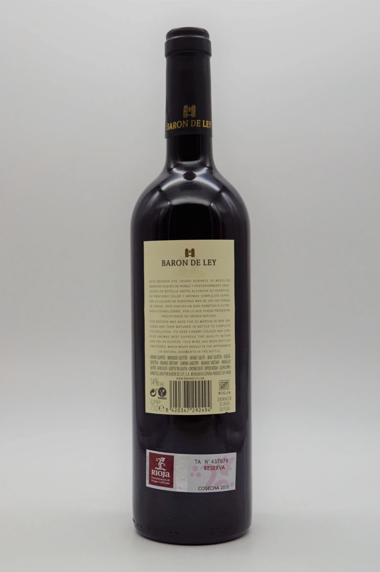 Baron De Ley - Rioja Reserva 2015 4 Baron De Ley - Rioja Reserva 2015 - Image 2