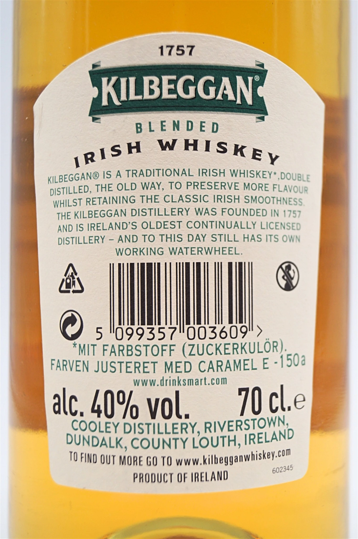 Kilbeggan - Traditional Irish Whiskey 6 Kilbeggan - Traditional Irish Whiskey - Image 4
