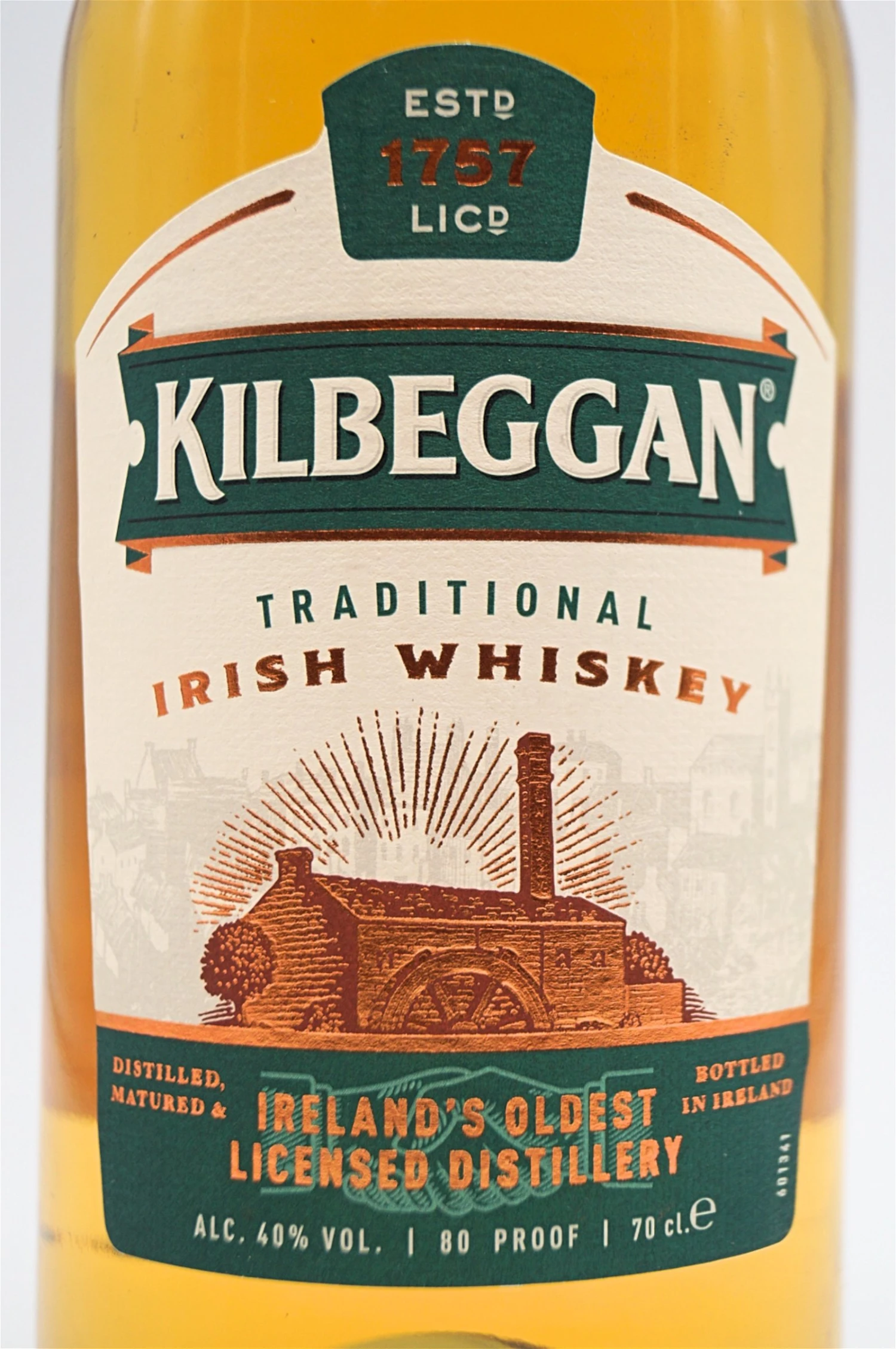 Kilbeggan - Traditional Irish Whiskey 5 Kilbeggan - Traditional Irish Whiskey - Image 3