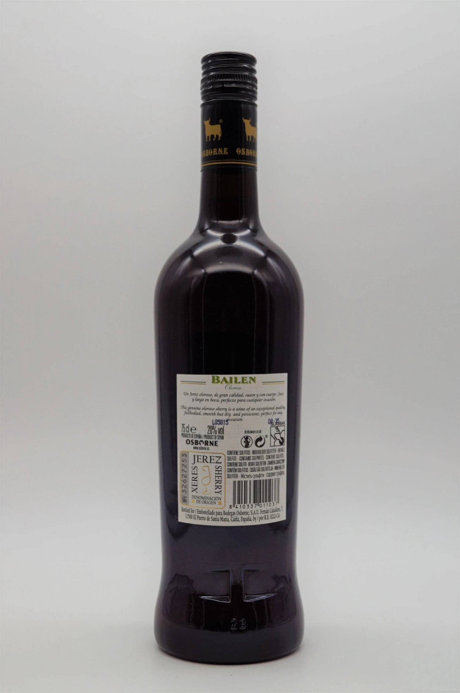 Osborne - Bailen Oloroso Sherry 4 Osborne - Bailen Oloroso Sherry - Image 2