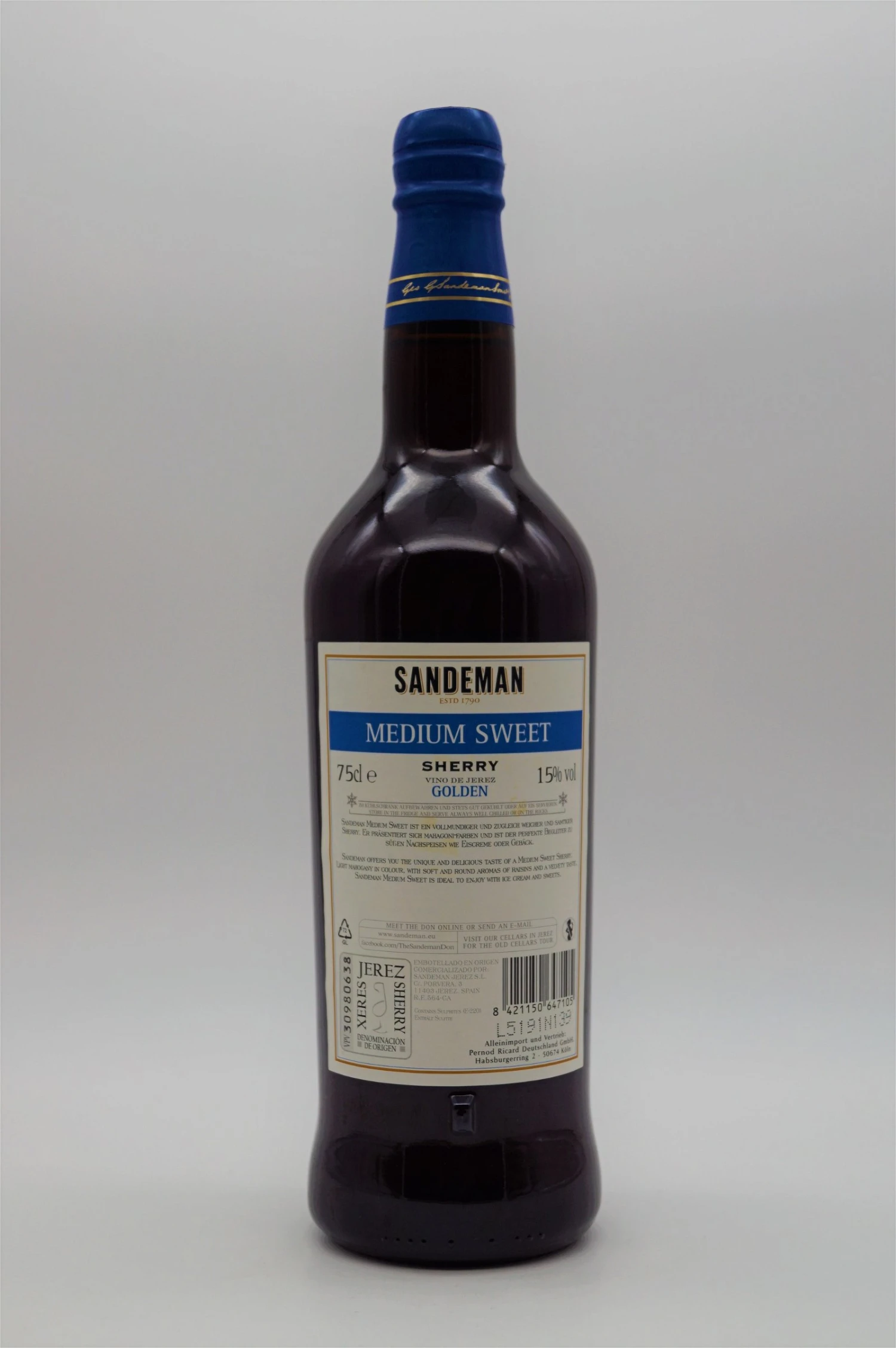 Sandeman - Medium Sweet Sherry 4 Sandeman - Medium Sweet Sherry - Image 2