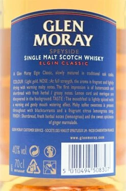 Glen Moray - Elgin Classic Single Malt Scotch 12 Glen Moray - Elgin Classic Single Malt Scotch -Der-Schnapsstodl dsc08523