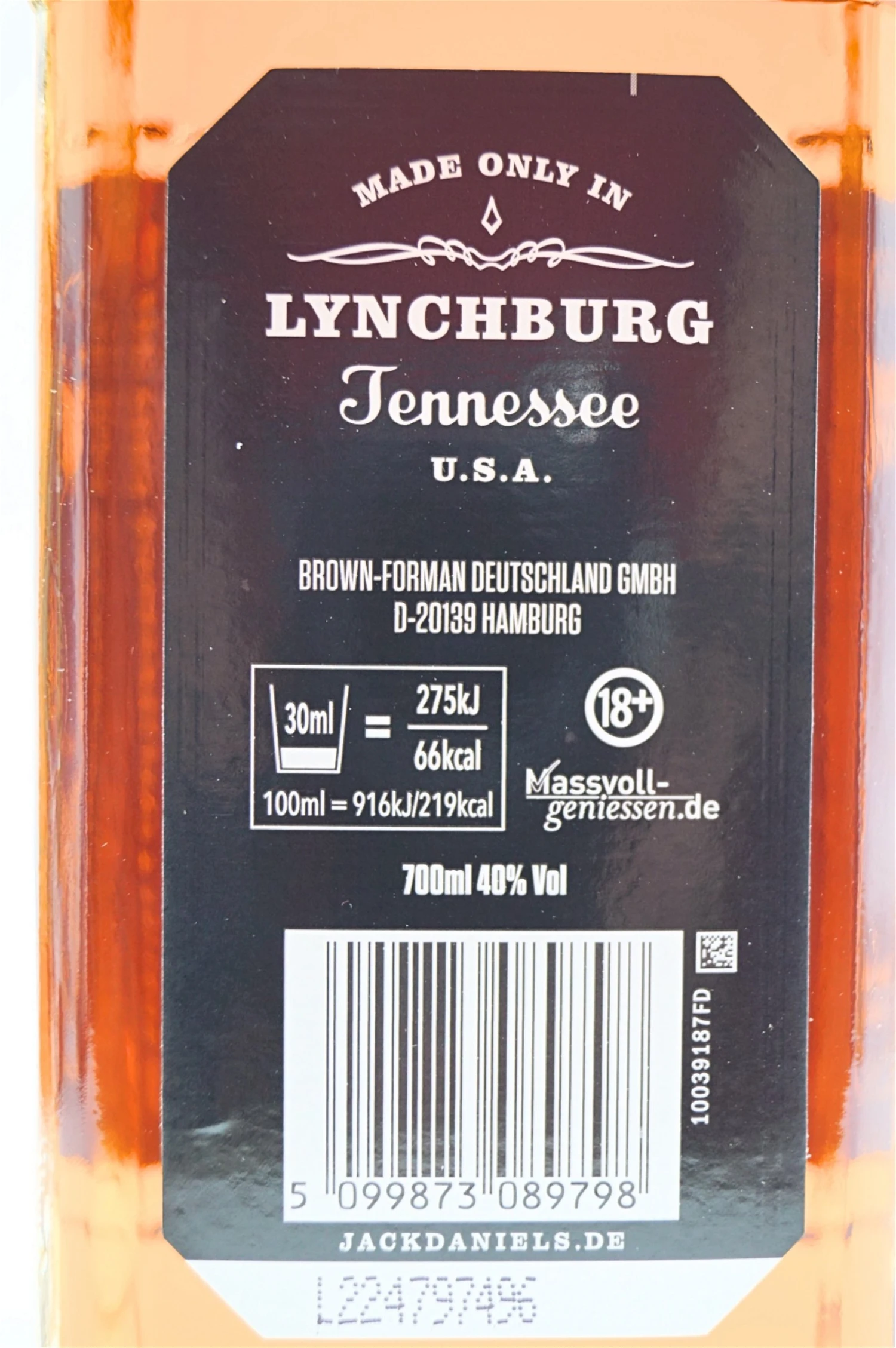 Jack Daniels - Old No 7 Tennessee Whiskey 6Fl Sparset 7 Jack Daniels - Old No 7 Tennessee Whiskey 6Fl Sparset - Image 5