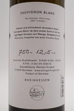 Weingut Krughof - SAUVIGNON BLANC Trocken 2021 -Der-Schnapsstodl dsc08818