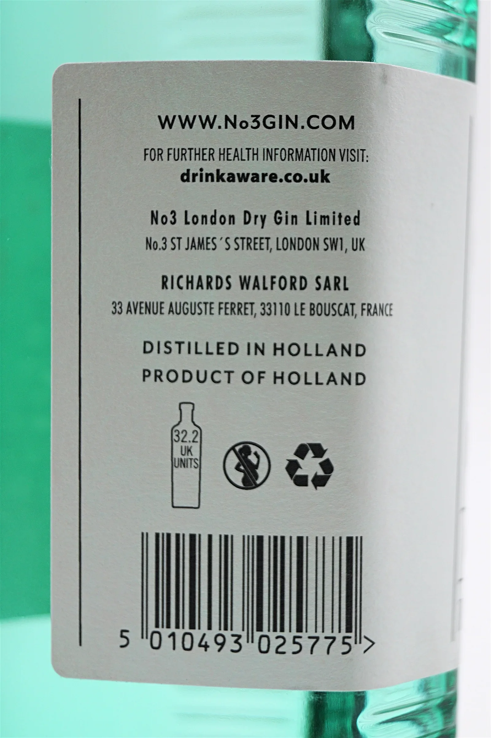 No 3 - London Dry Gin Inkl. Glas 7 No 3 - London Dry Gin Inkl. Glas - Image 5