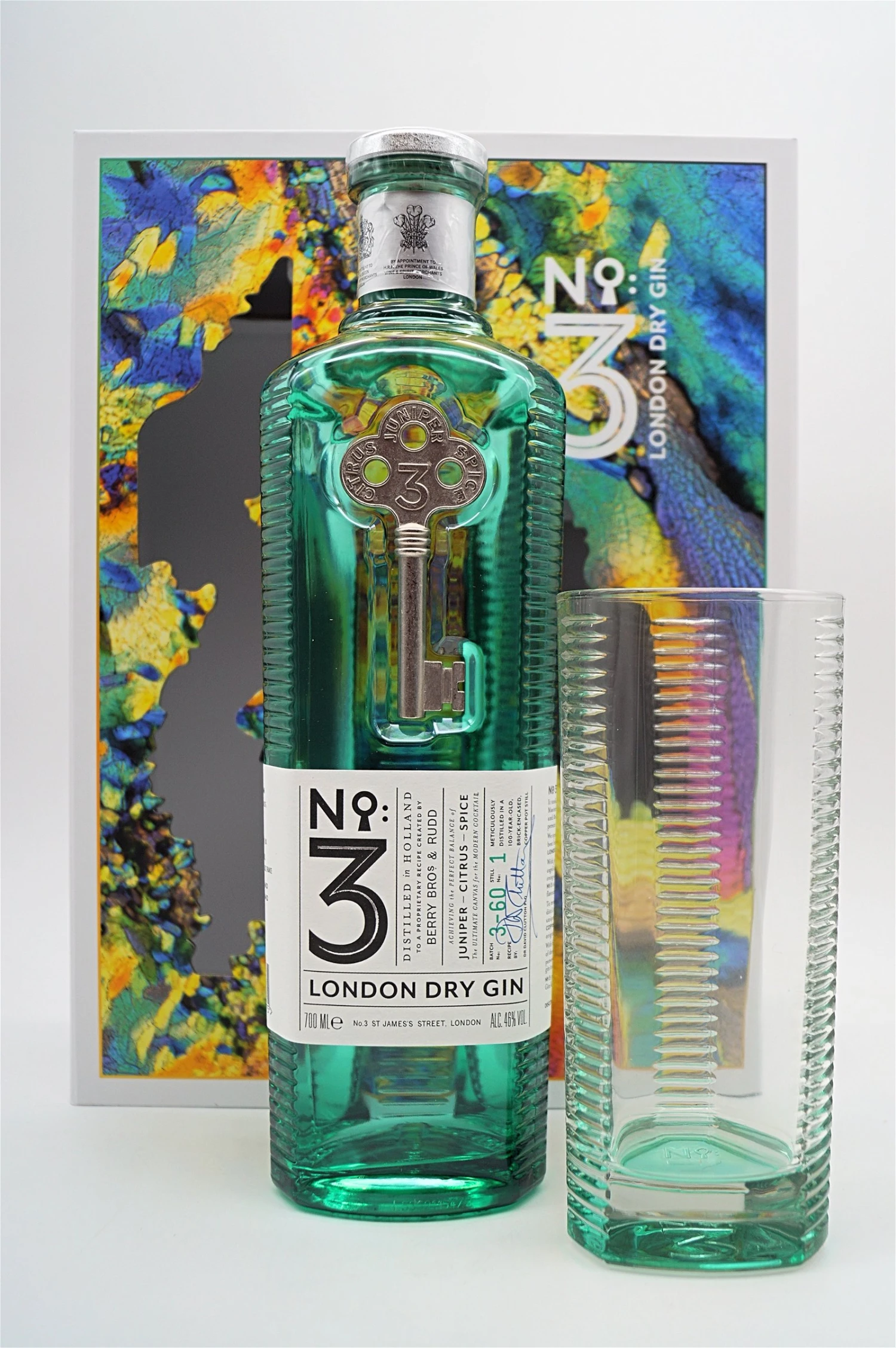 No 3 - London Dry Gin Inkl. Glas 3 No 3 - London Dry Gin Inkl. Glas