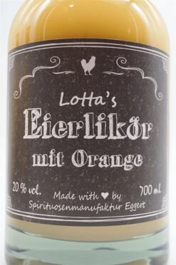Lottas Likör - Eierlikör Mit Orange 9 Lottas Likör - Eierlikör Mit Orange -Der-Schnapsstodl dsc09270