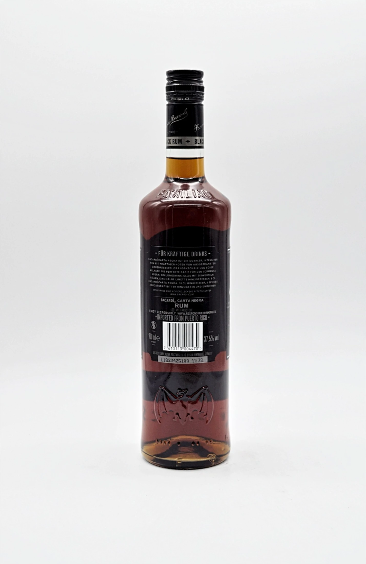 Bacardi - Carta Negra Superior Black Rum 4 Bacardi - Carta Negra Superior Black Rum - Image 2