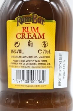 Worthy Park Estate - Rum-Bar Rum Cream 10 Worthy Park Estate - Rum-Bar Rum Cream -Der-Schnapsstodl dsc09427