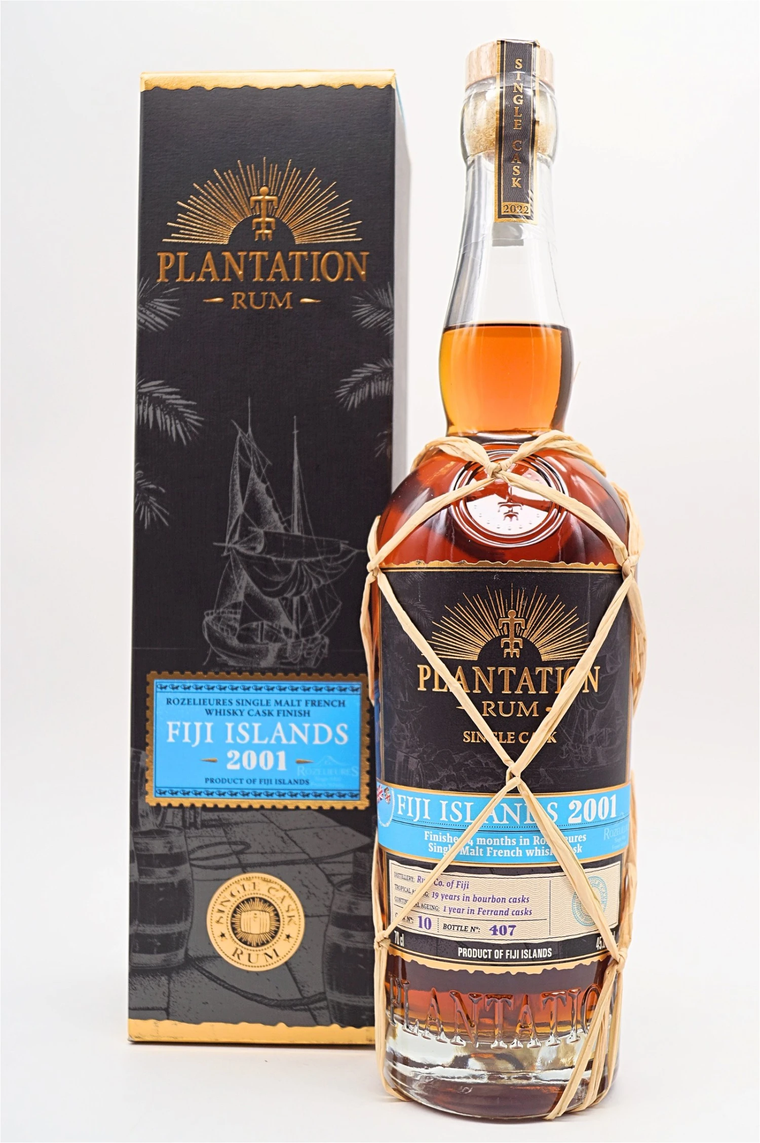 Plantation Rum - Fiji Islands 2001 Rozelieures Single Malt French Whisky Cask Finish 3 Plantation Rum - Fiji Islands 2001 Rozelieures Single Malt French Whisky Cask Finish