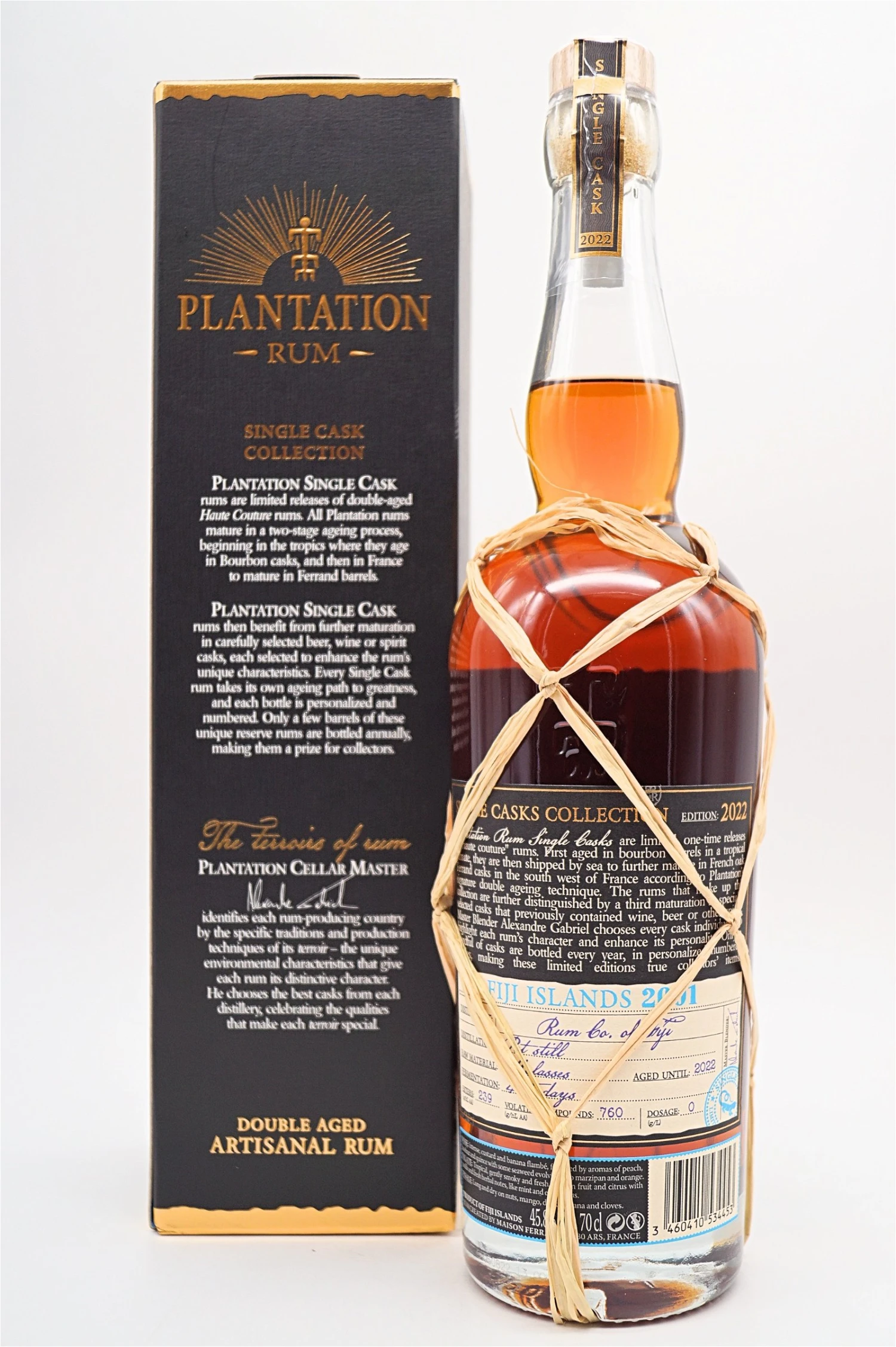 Plantation Rum - Fiji Islands 2001 Rozelieures Single Malt French Whisky Cask Finish 4 Plantation Rum - Fiji Islands 2001 Rozelieures Single Malt French Whisky Cask Finish - Image 2