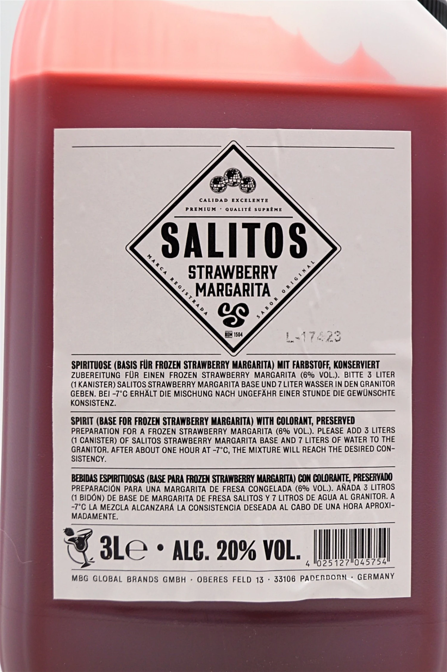 Salitos - Strawberry Margarita 4 Salitos - Strawberry Margarita - Image 2