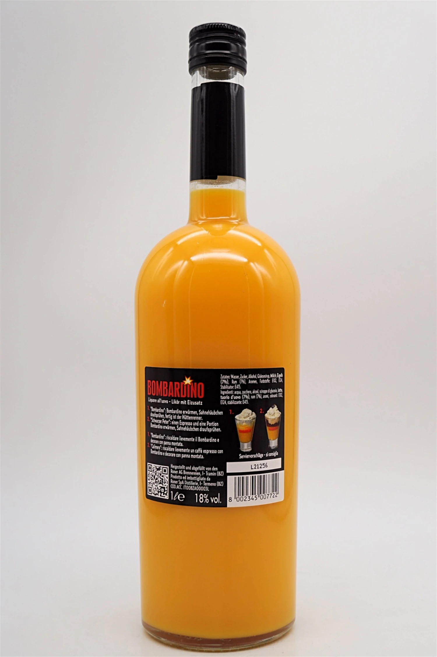 Roner - Bombardino Eierlikör Mit Rum 4 Roner - Bombardino Eierlikör Mit Rum - Image 2