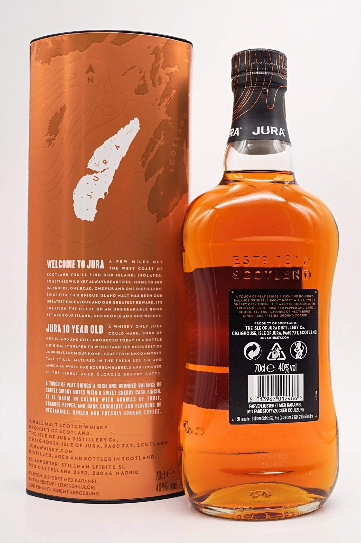 Jura - 10 Jahre Single Malt Scotch Whisky 4 Jura - 10 Jahre Single Malt Scotch Whisky - Image 2