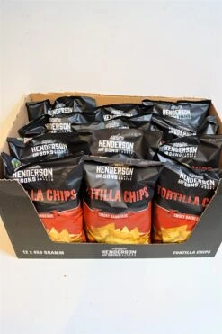 Henderson & Sons - Tortilla Chips Smoky Barbeque 12x450g Sparset