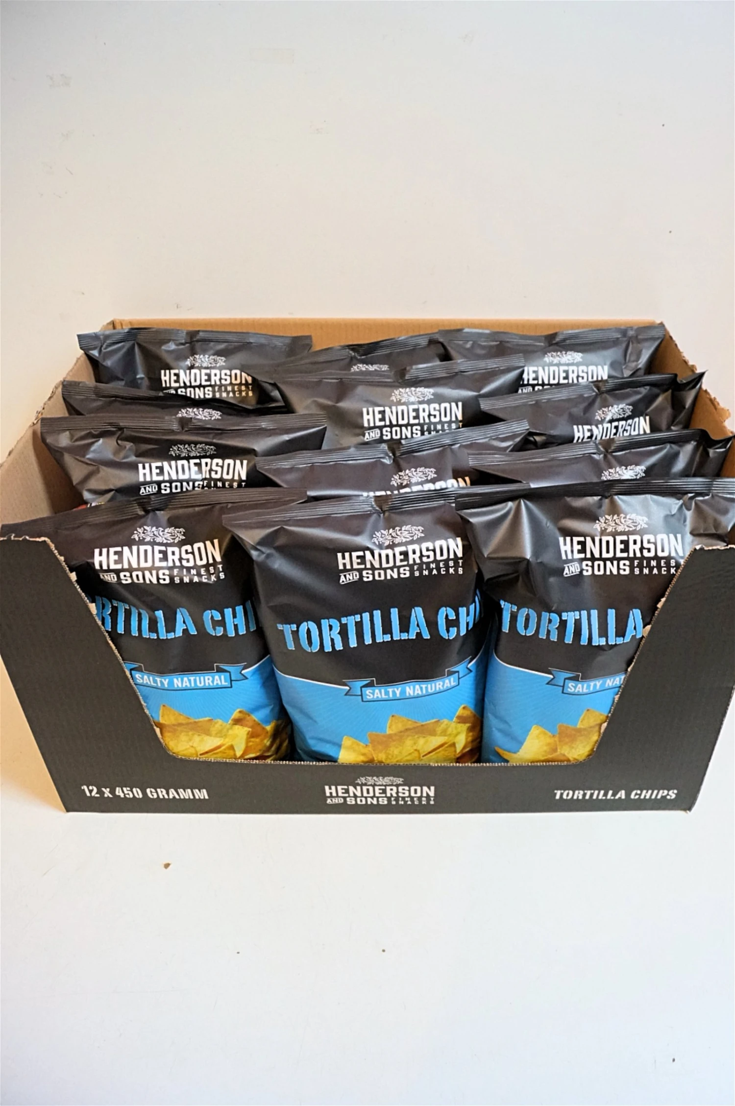 Henderson & Sons - Tortilla Chips Salty Natural 12x450g Sparset 3 Henderson & Sons - Tortilla Chips Salty Natural 12x450g Sparset