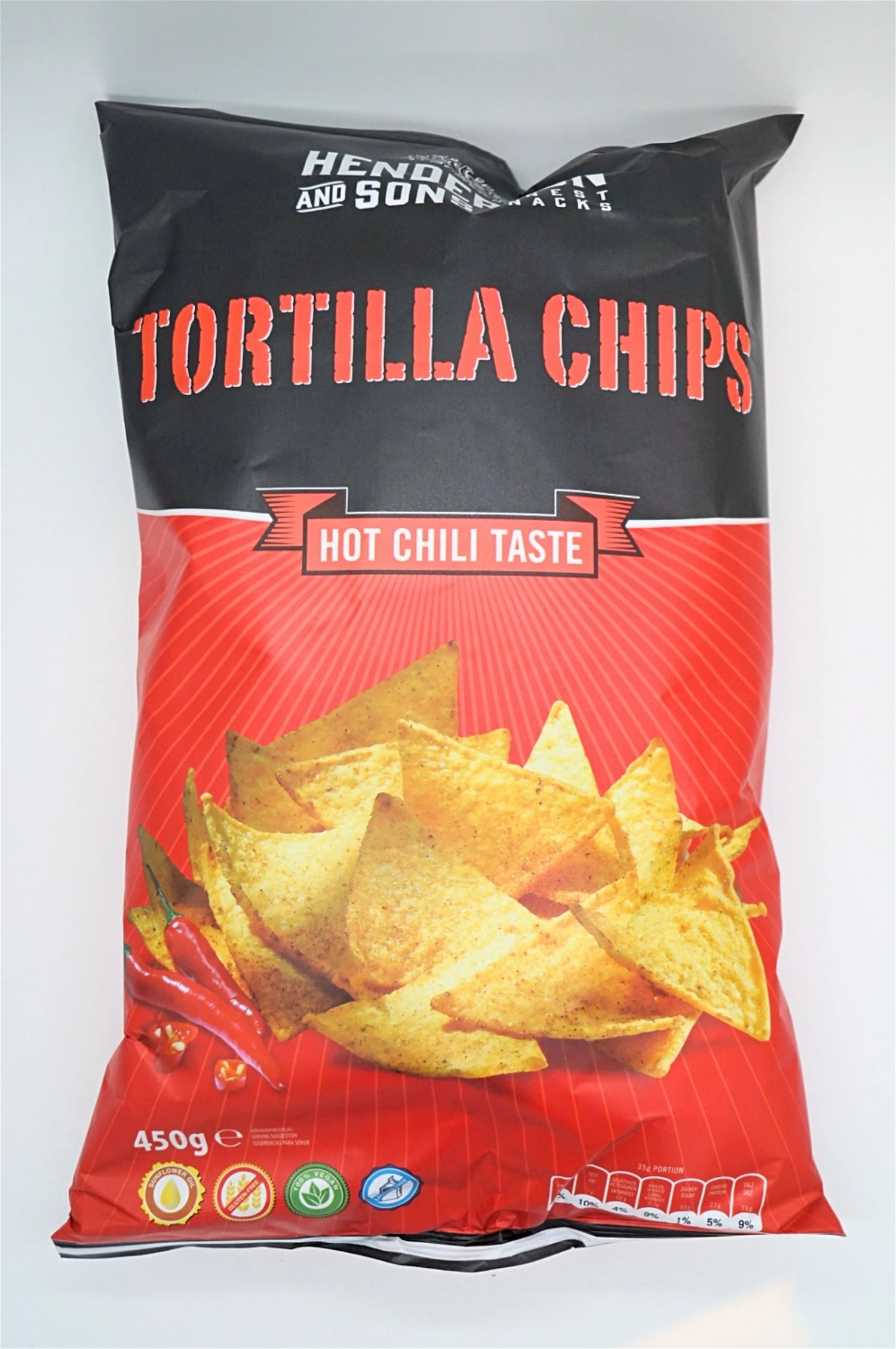 Henderson & Sons - Tortilla Chips Hot Chili Taste 12x450g Sparset 4 Henderson & Sons - Tortilla Chips Hot Chili Taste 12x450g Sparset - Image 2