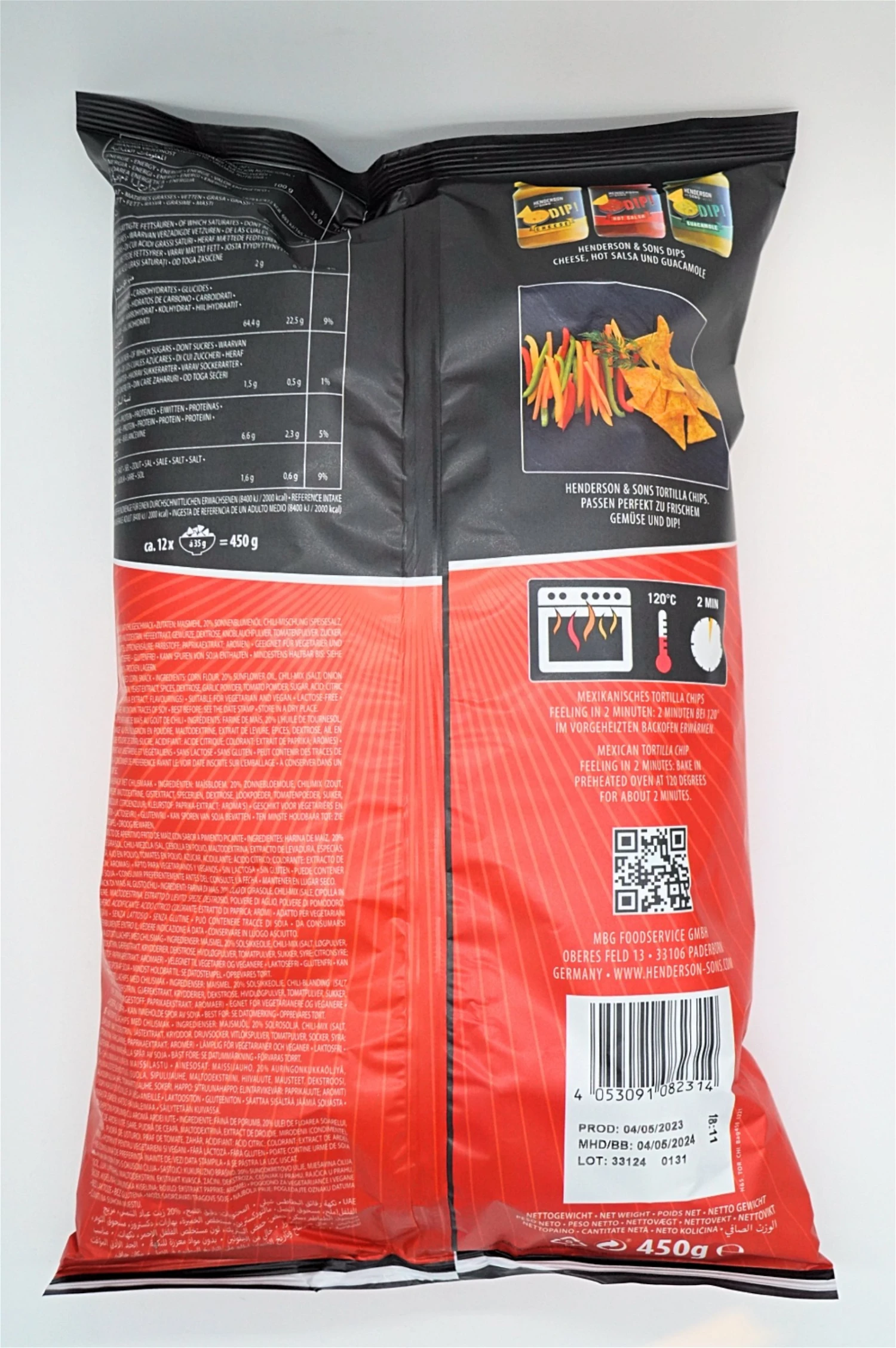 Henderson & Sons - Tortilla Chips Hot Chili Taste 12x450g Sparset 5 Henderson & Sons - Tortilla Chips Hot Chili Taste 12x450g Sparset - Image 3