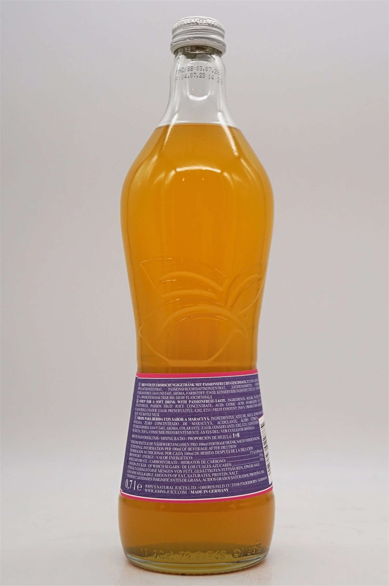 Johns - Passionsfrucht Sirup 4 Johns - Passionsfrucht Sirup - Image 2