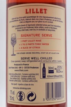 Lillet - Aperitiv Rose 14 Lillet - Aperitiv Rose -Der-Schnapsstodl dsc09831