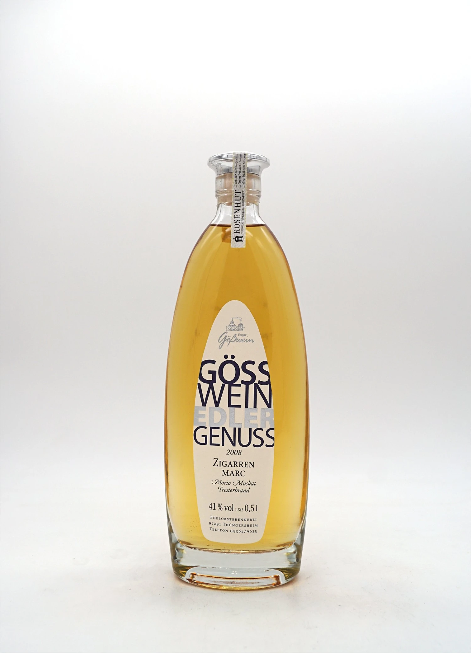 Edgar Gößwein - Zigarren Marc Morio Muskat Tresterbrand 2008 3 Edgar Gößwein - Zigarren Marc Morio Muskat Tresterbrand 2008