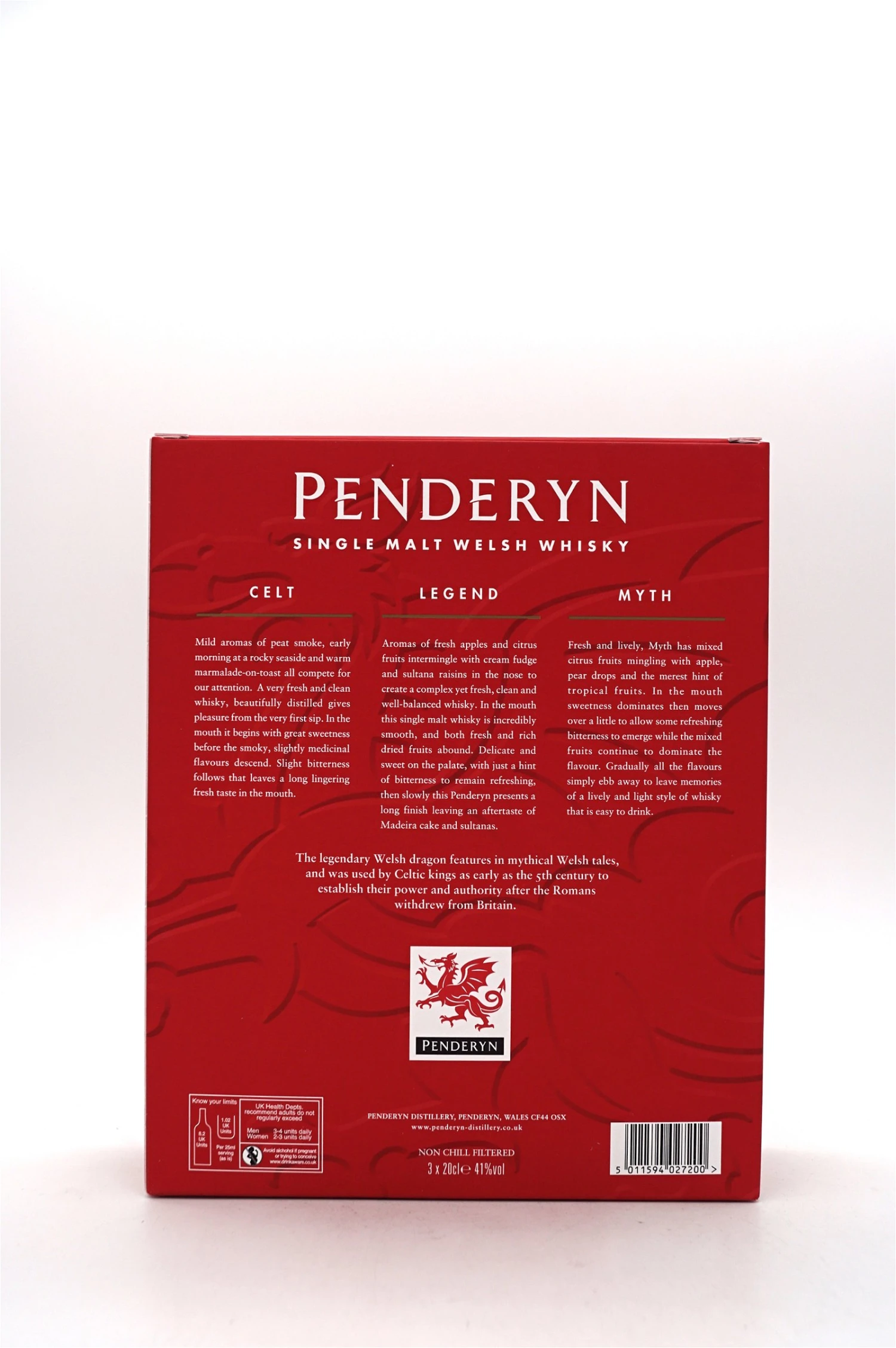 Penderyn - Trio Dragon Range Malt Welsh Whisky (3x0,2l) 4 Penderyn - Trio Dragon Range Malt Welsh Whisky (3x0,2l) - Image 2