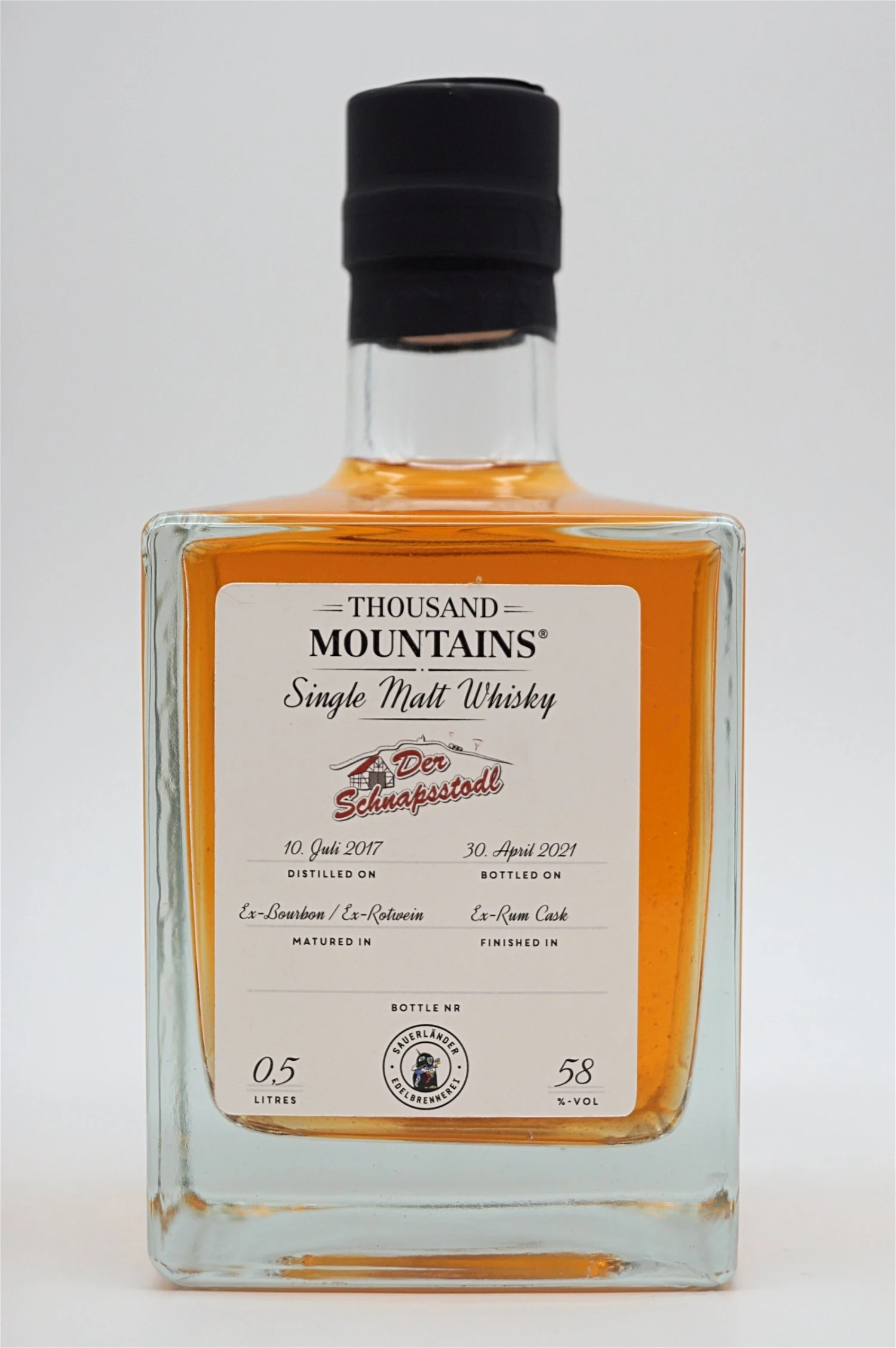 Thousand Mountains - Single Cask 2017/2021 Rum Finish Cask Strength Single Malt Whisky 3 Thousand Mountains - Single Cask 2017/2021 Rum Finish Cask Strength Single Malt Whisky